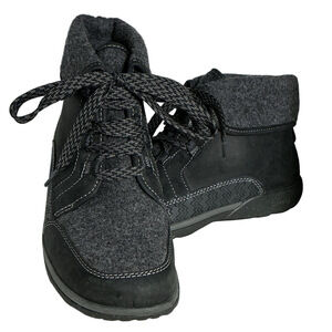 Chaco Black Wool Lace-Up Boots Waterproof Style Outdoor Winter Boot 9.5